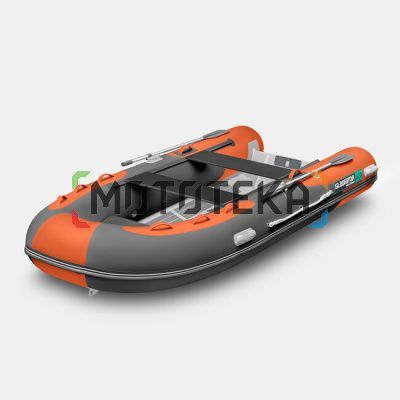Лодка RIB GLADIATOR (Гладиатор) AL 420 оранжевый/тёмно-серый (СПб)